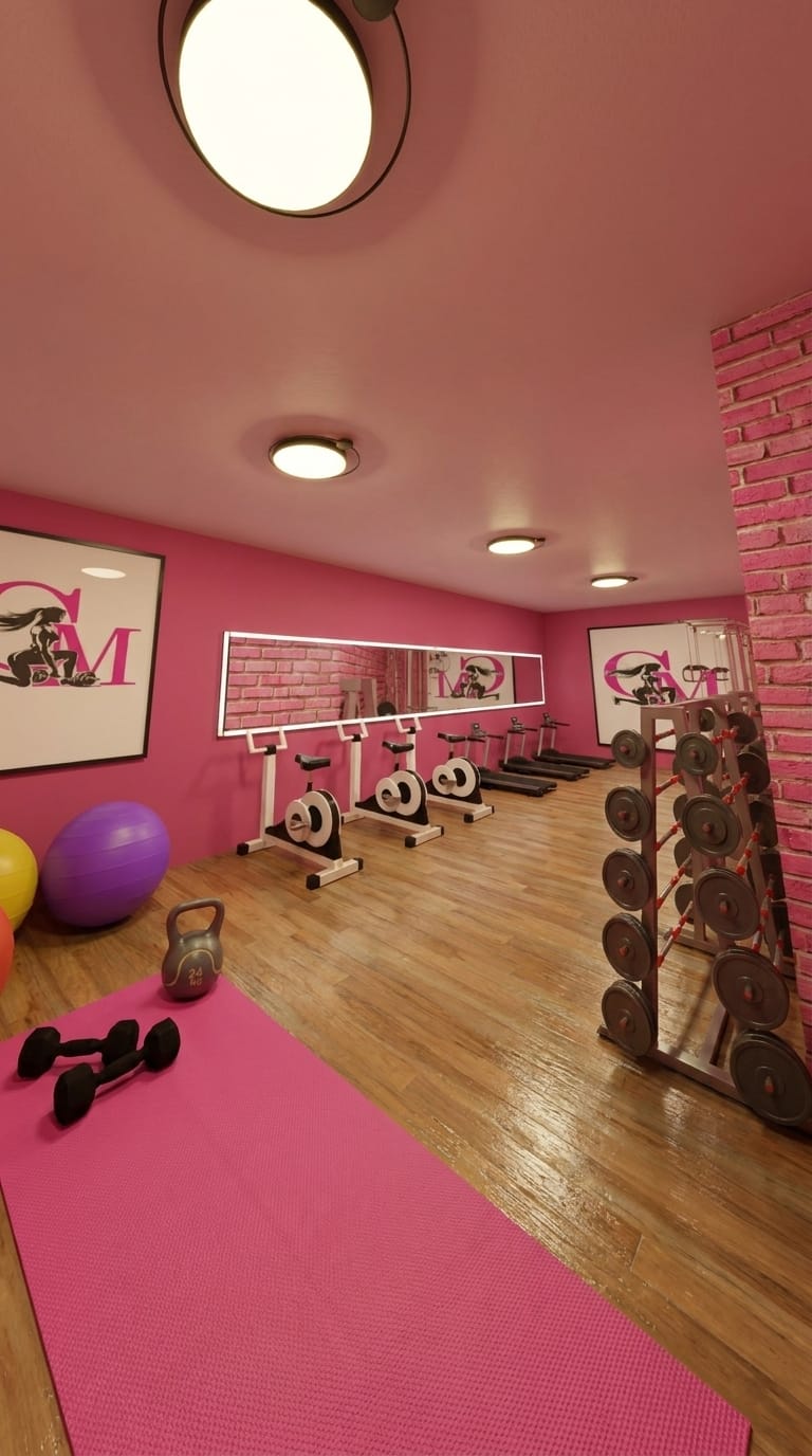 Mid-century gym