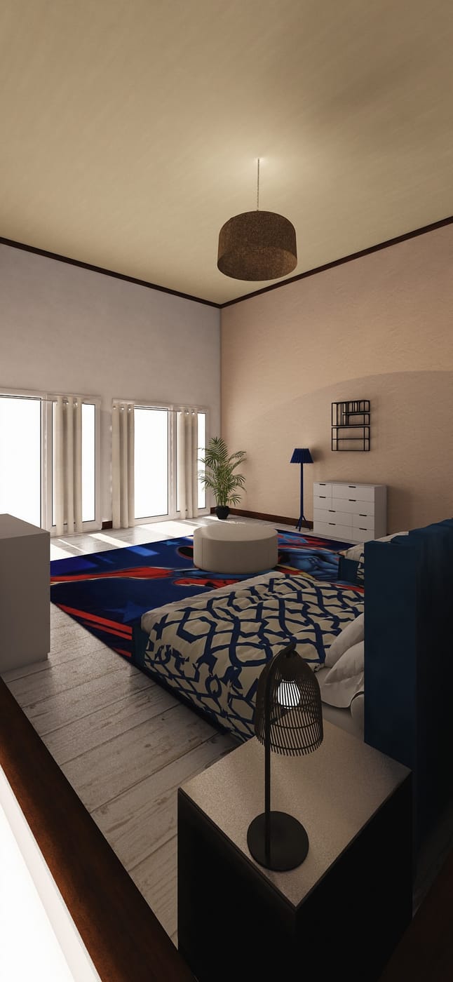 Mid-century bedroom