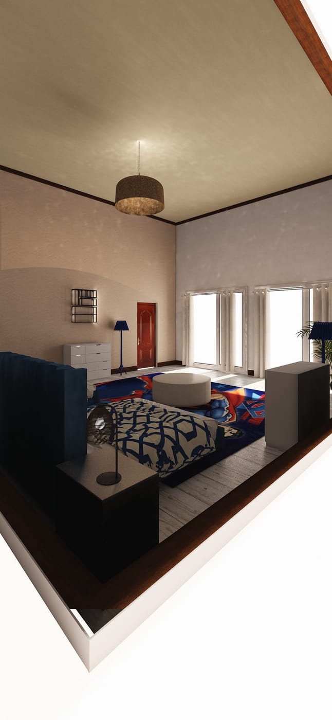 Mid-century living room
