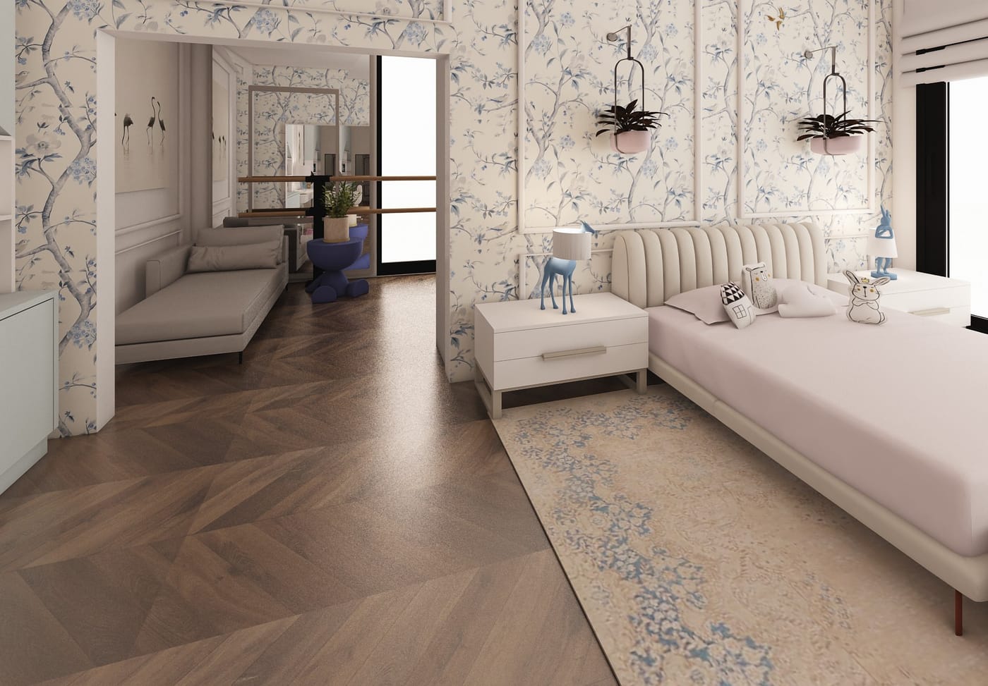 Contemporary bedroom