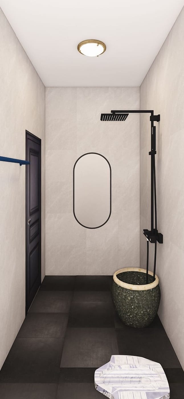 Mid-century bathroom