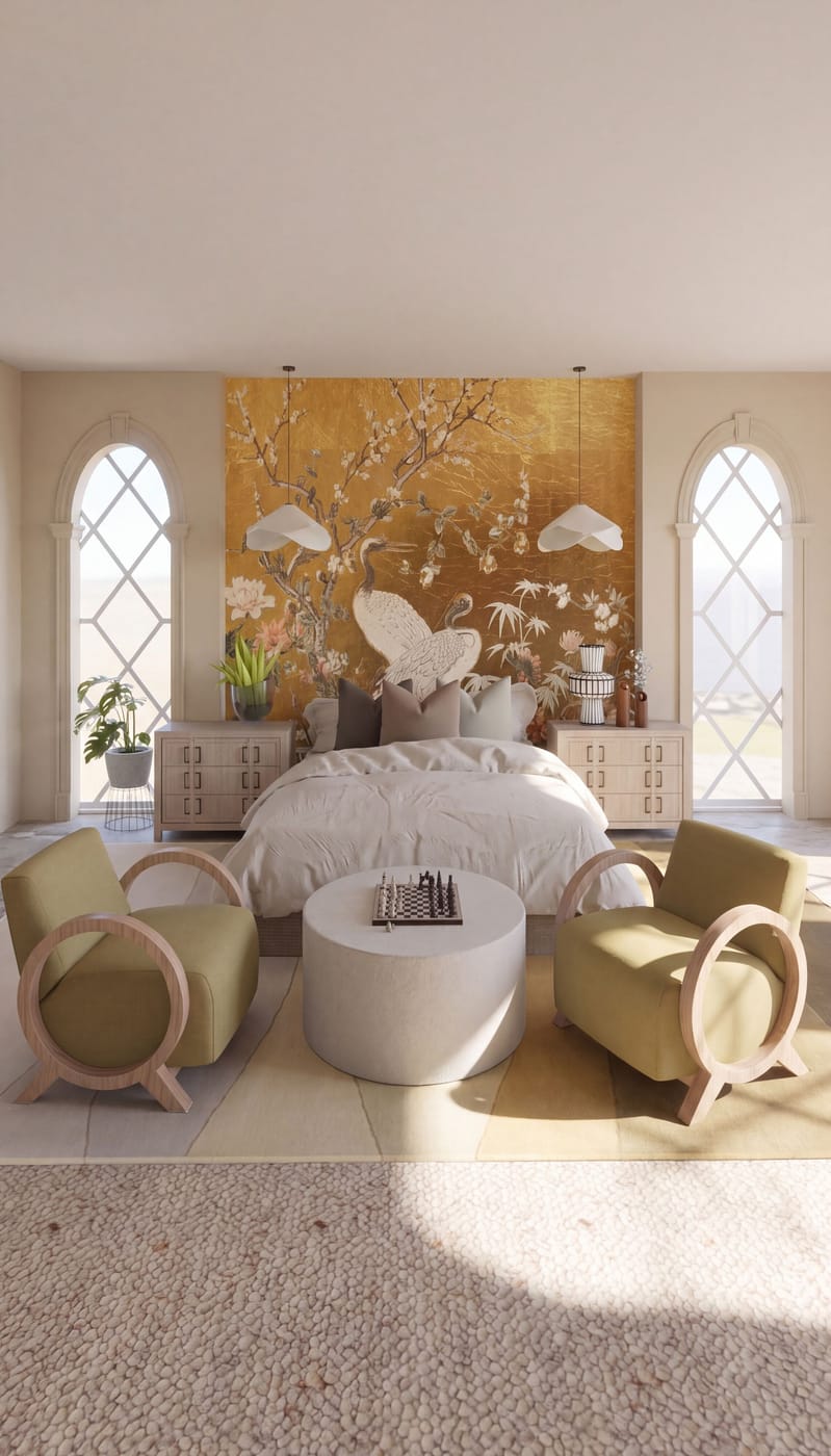 Asian bedroom