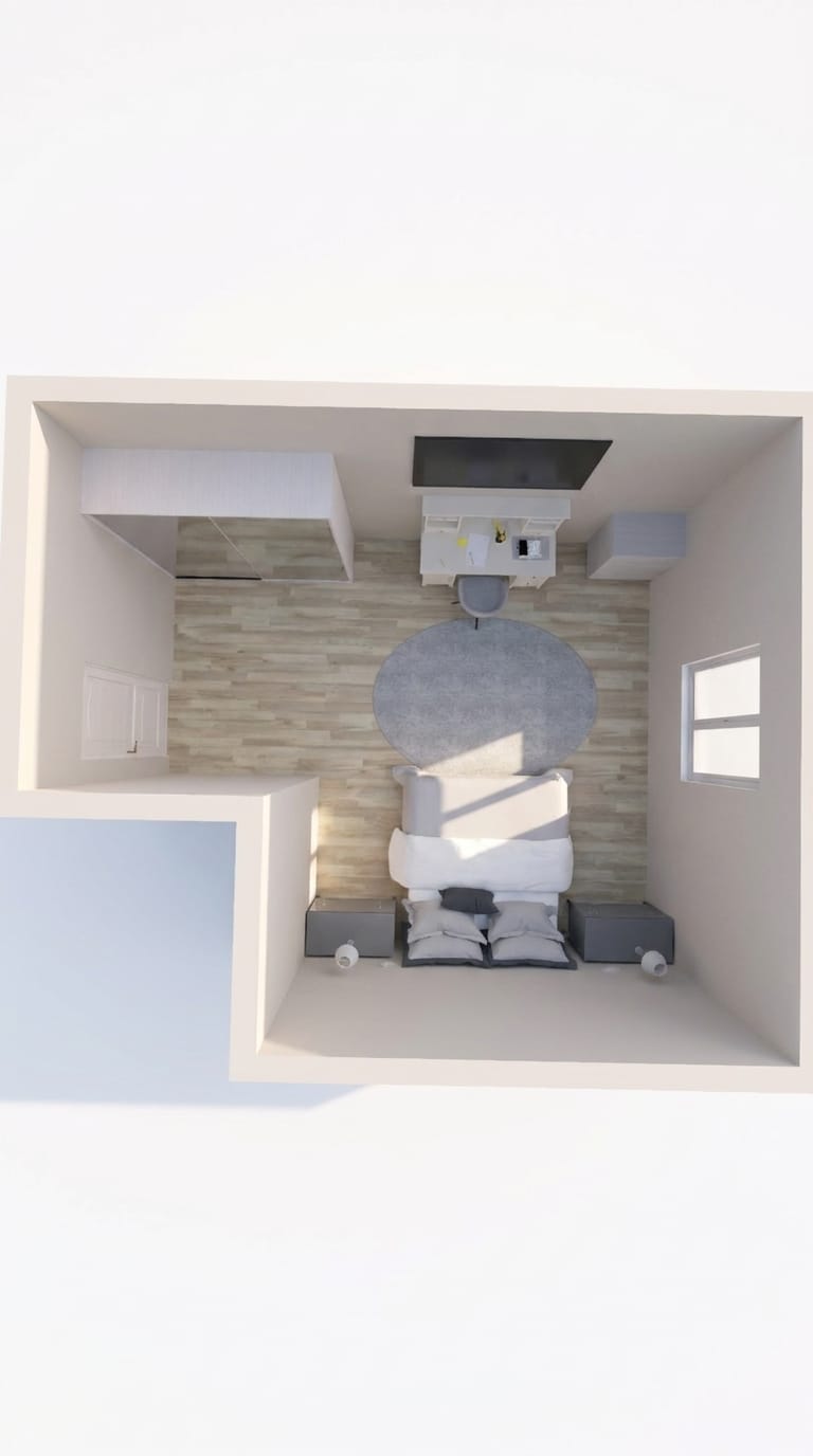 Mid-century bedroom