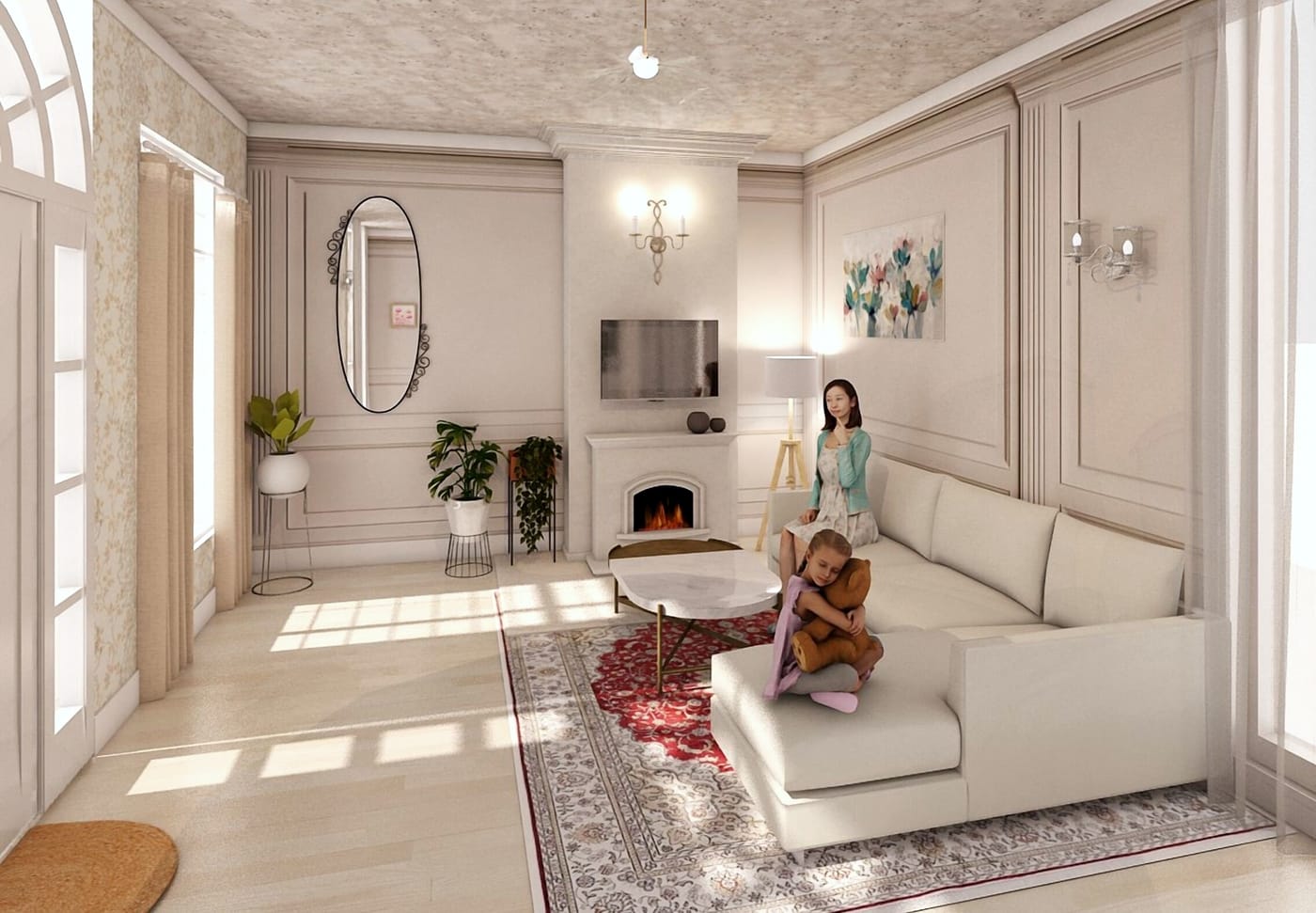 Traditional living room