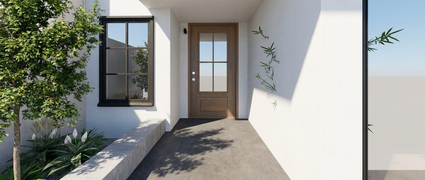 Contemporary outdoor space