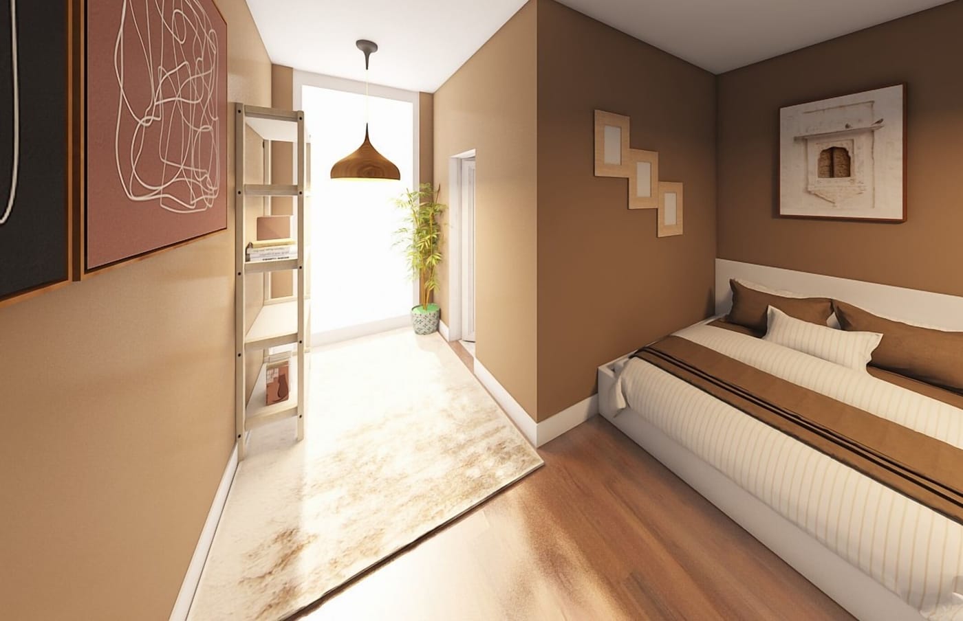 Mid-century bedroom