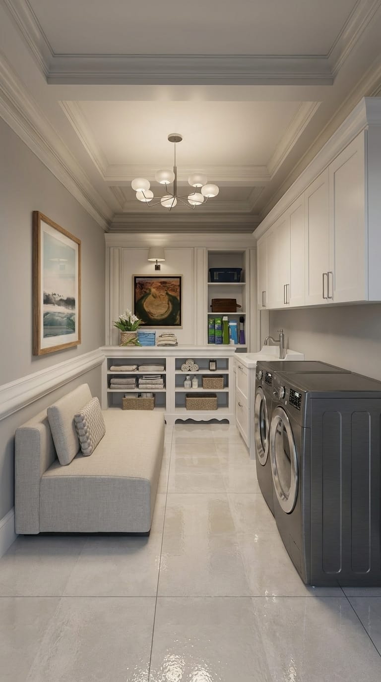 Mid-century laundry room
