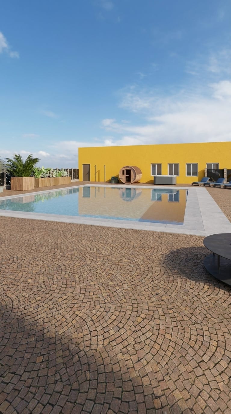 Modern outdoor space