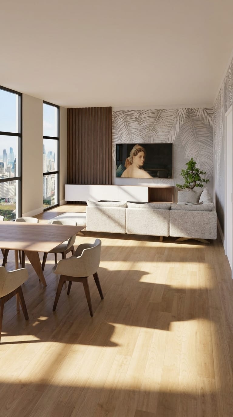 Mid-century living room
