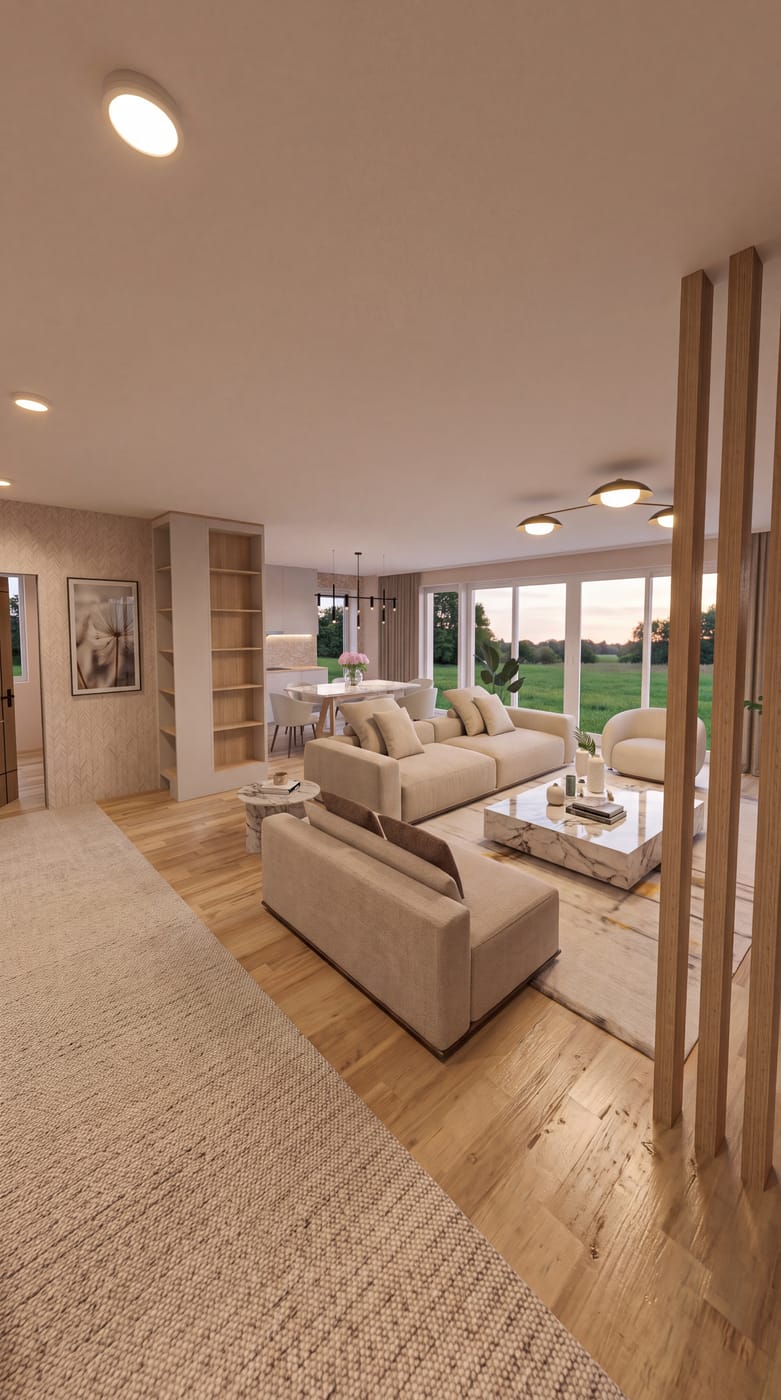 Mid-century living room