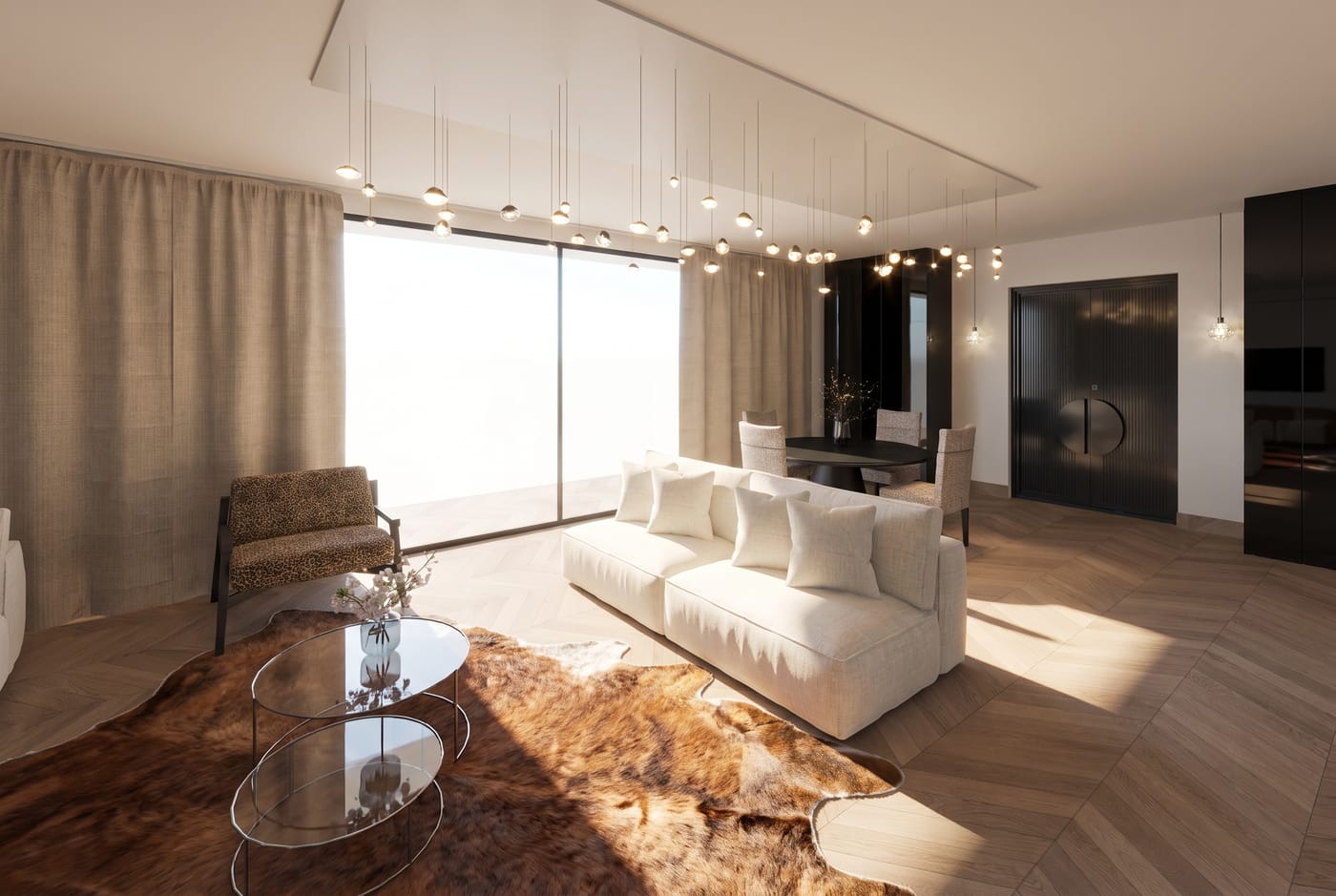 Mid-century living room