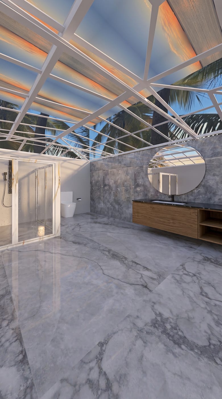 Mid-century outdoor space