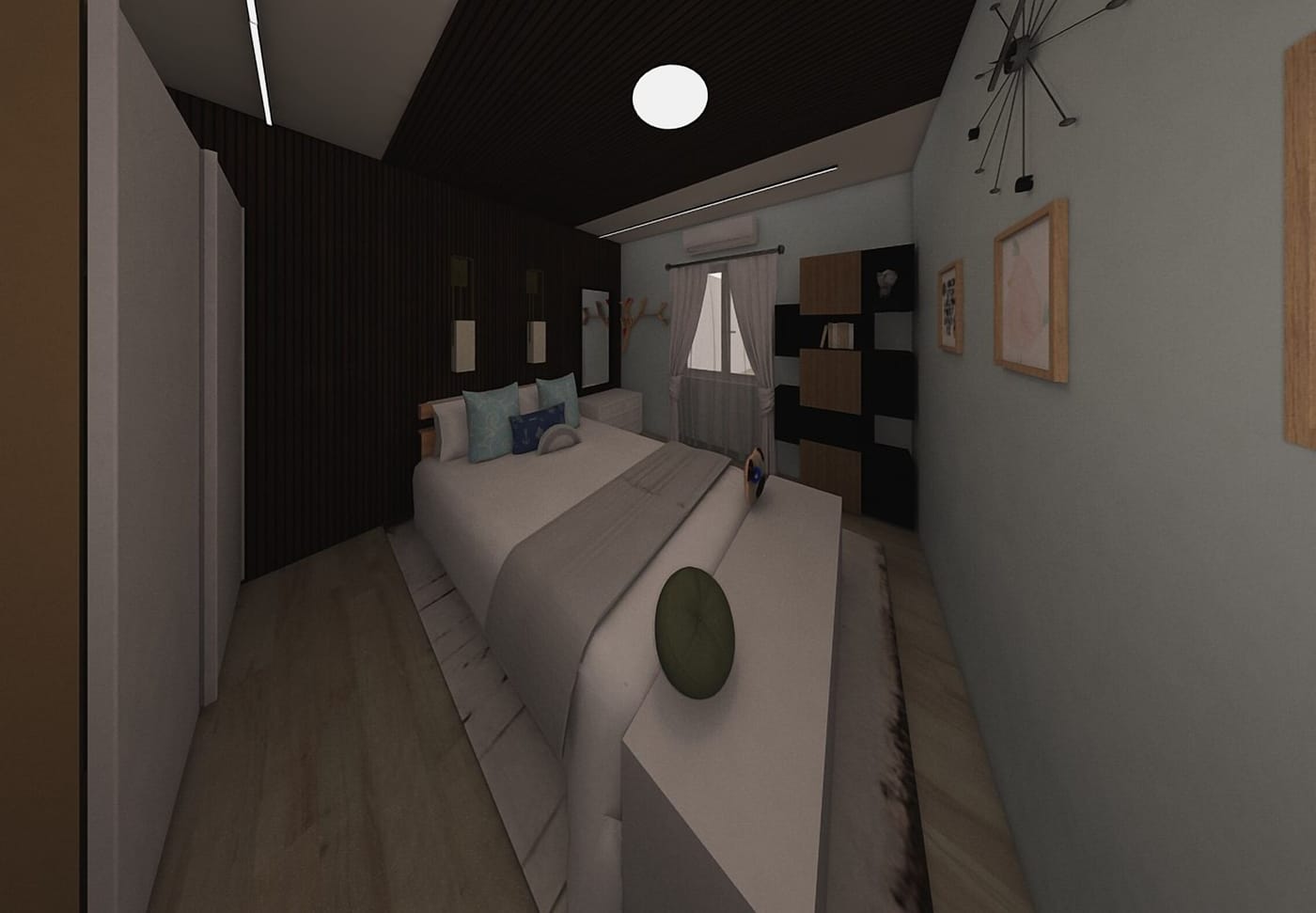 Mid-century bedroom