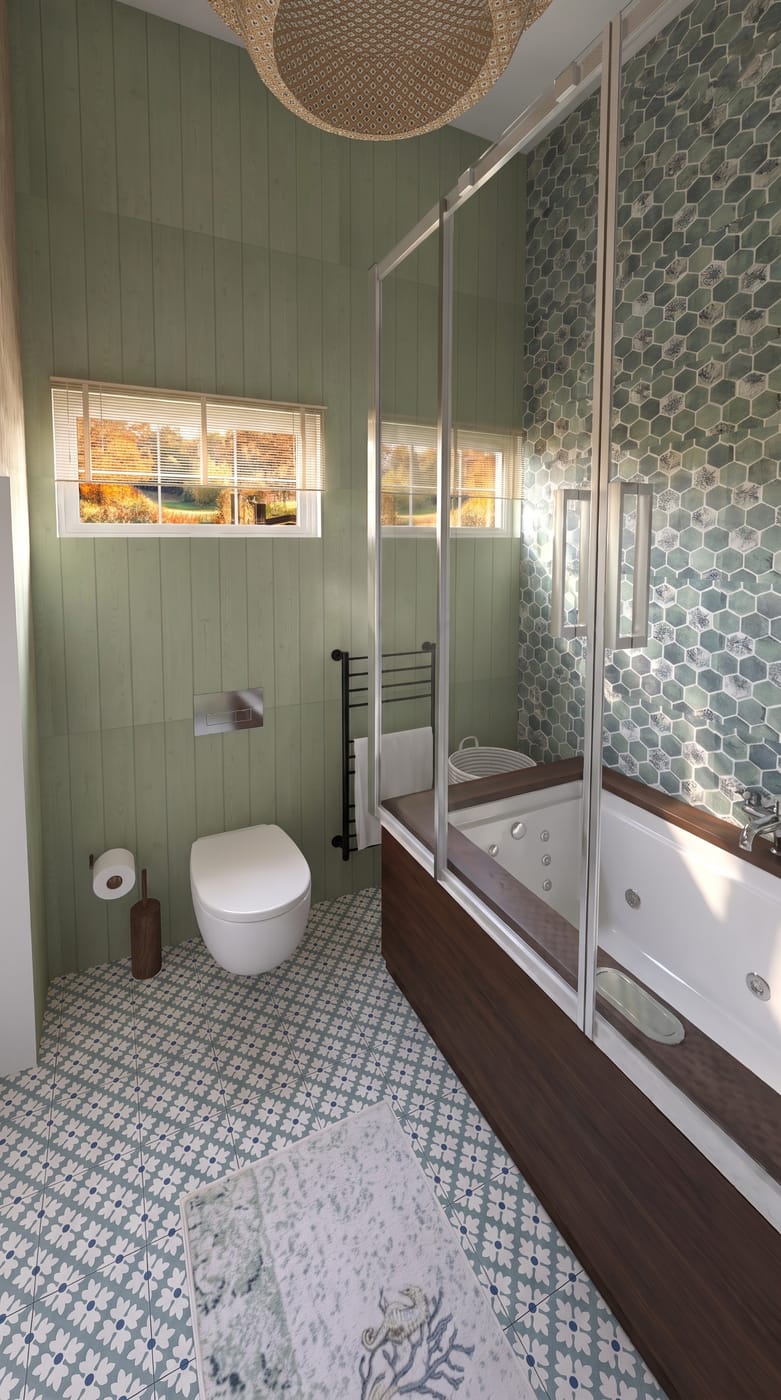 Mid-century bathroom