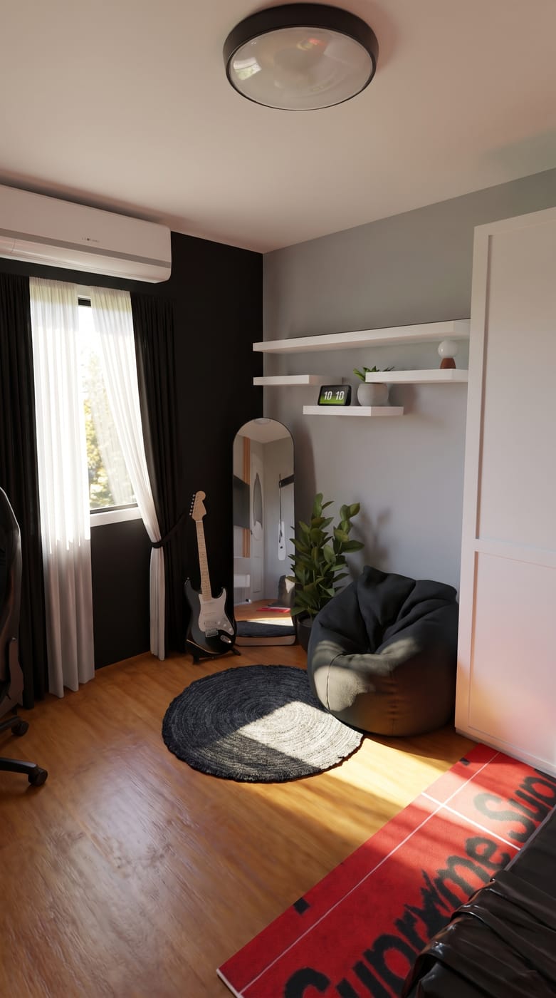 Mid-century bedroom