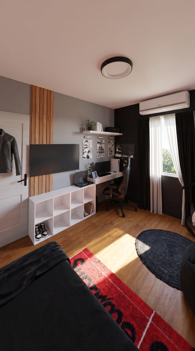 Mid-century bedroom