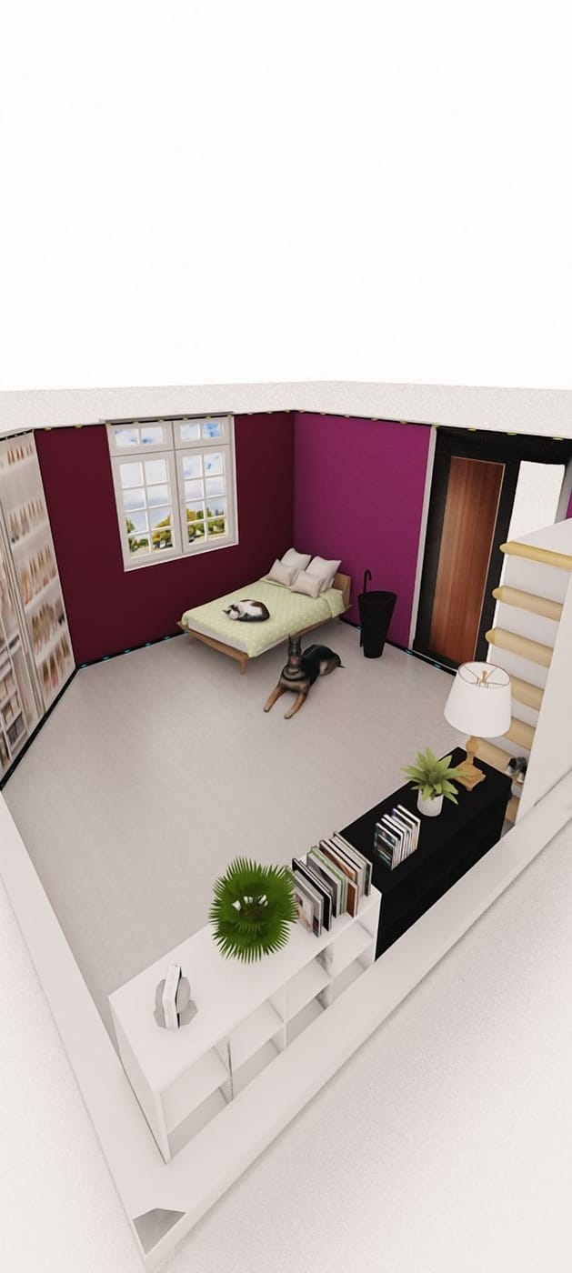 Mid-century bedroom
