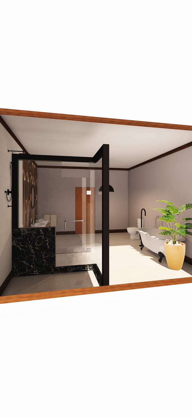 Mid-century bathroom