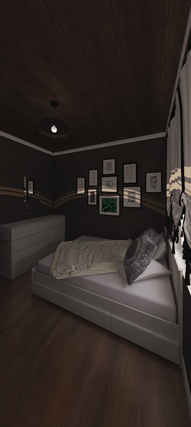 Mid-century bedroom