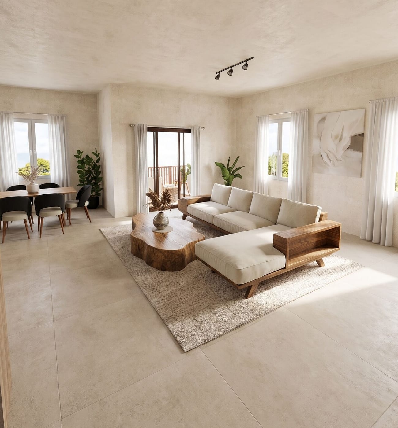 Mid-century living room