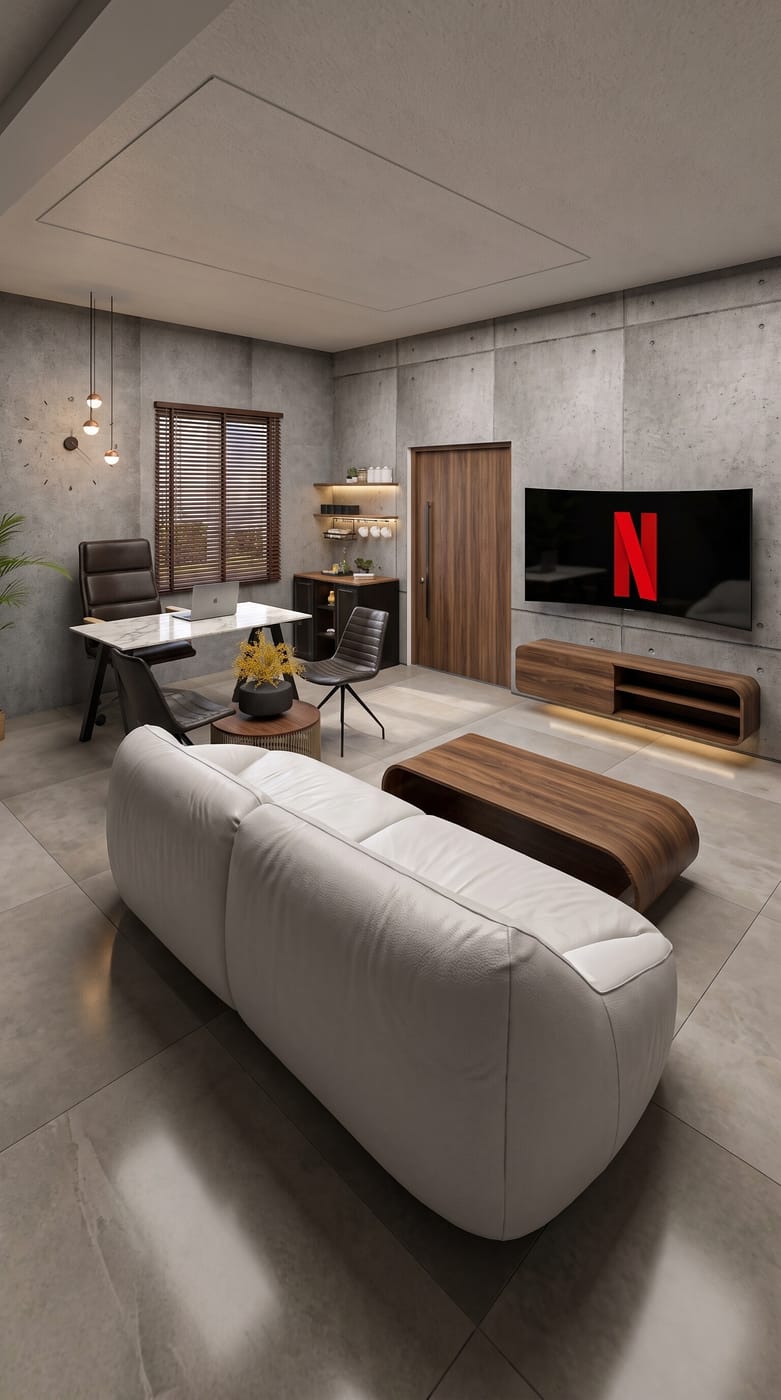 Mid-century living room