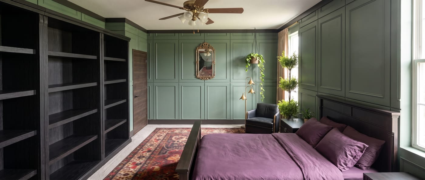 Eclectic bedroom