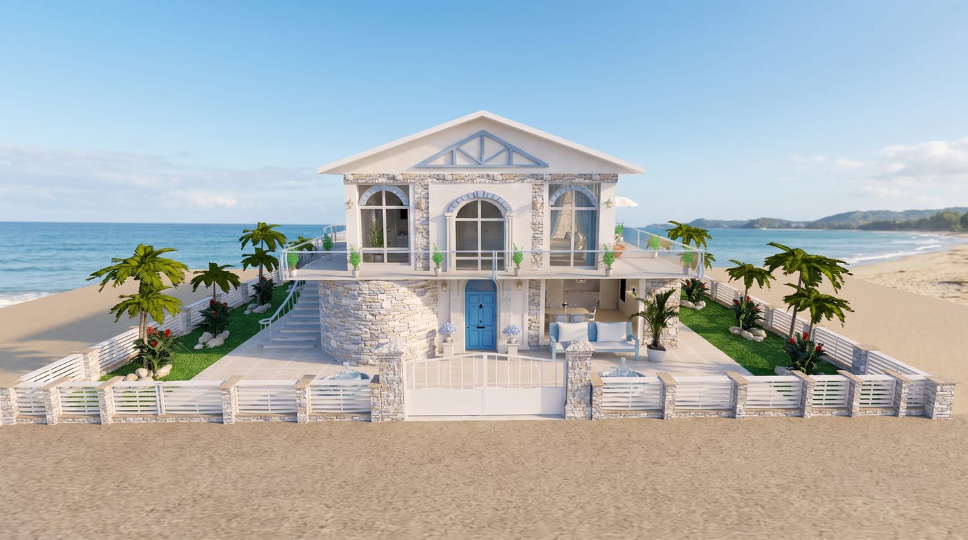 Facade Mediterranean outdoor space
