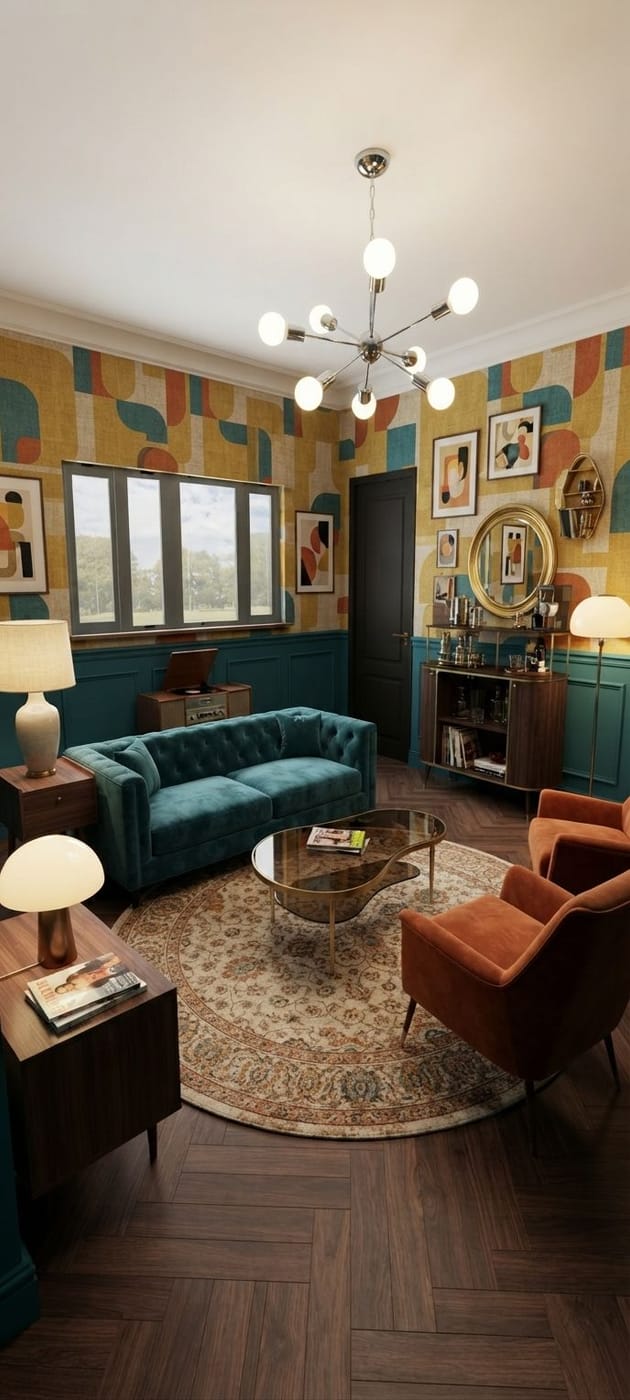 Retro bedroom