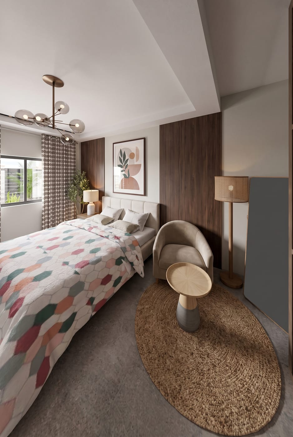 Contemporary bedroom