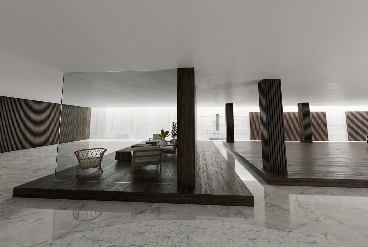 Mid-century living room