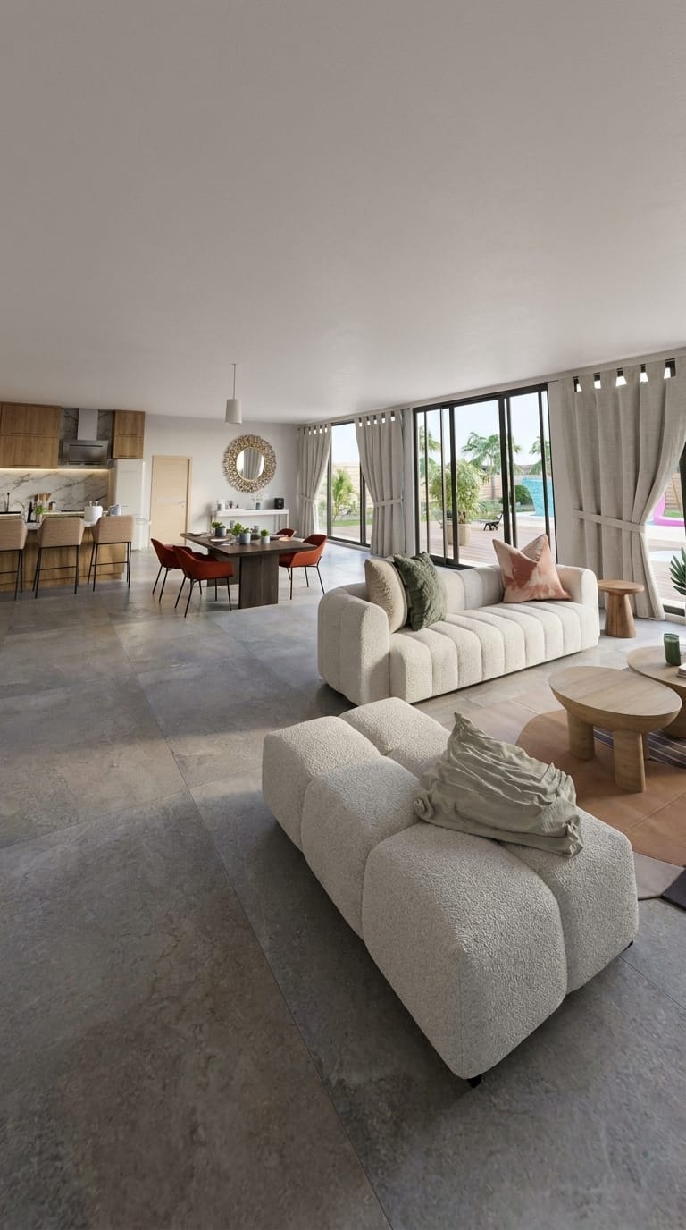 Mid-century living room