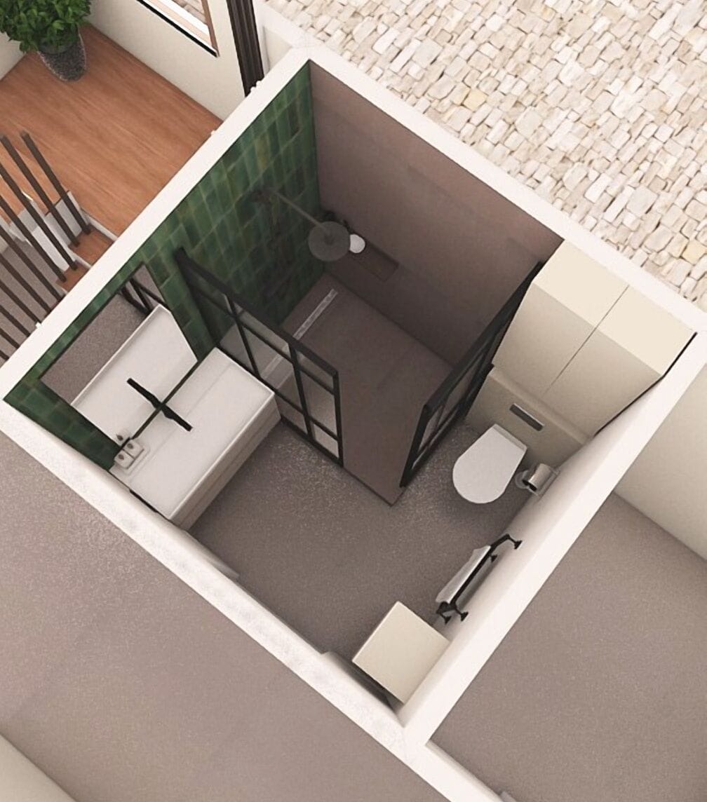 Mid-century bathroom