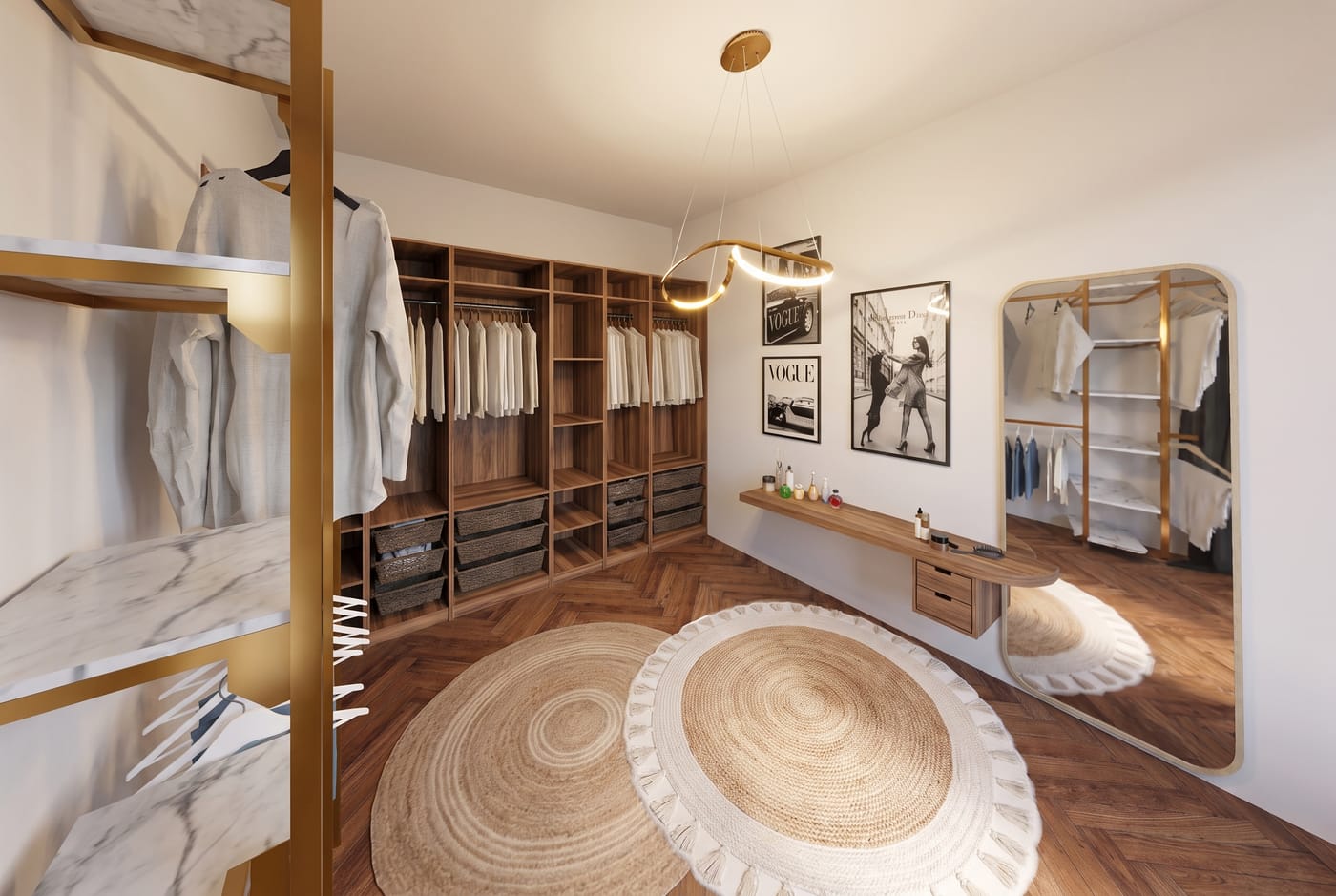 Mid-century closet