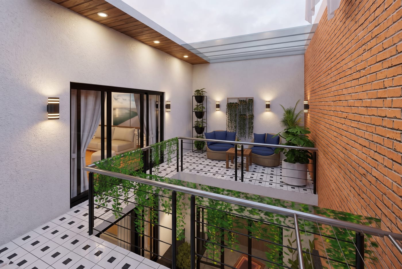 Contemporary outdoor space