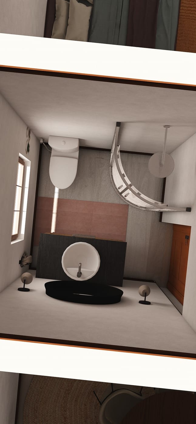 Mid-century bathroom