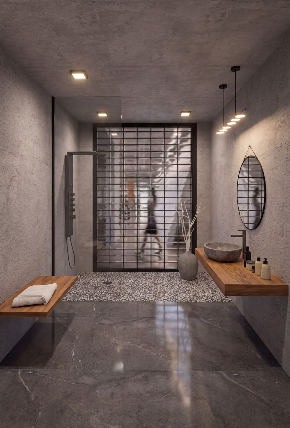 Mid-century bathroom
