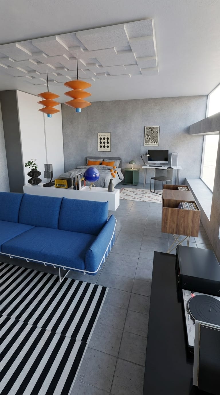 Mid-century bedroom