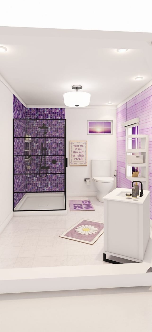 Mid-century bathroom
