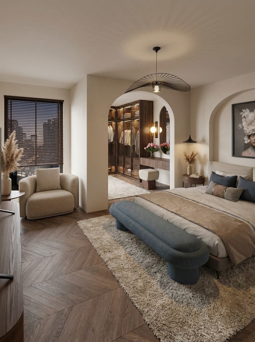 Contemporary bedroom