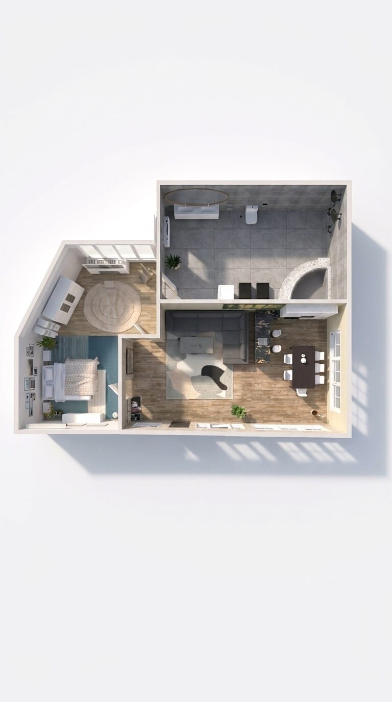 Mid-century floor plan