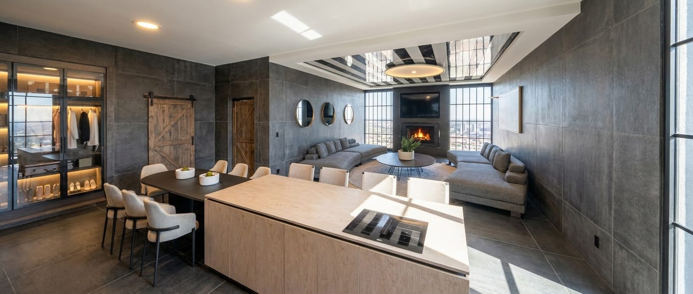 Mid-century living room