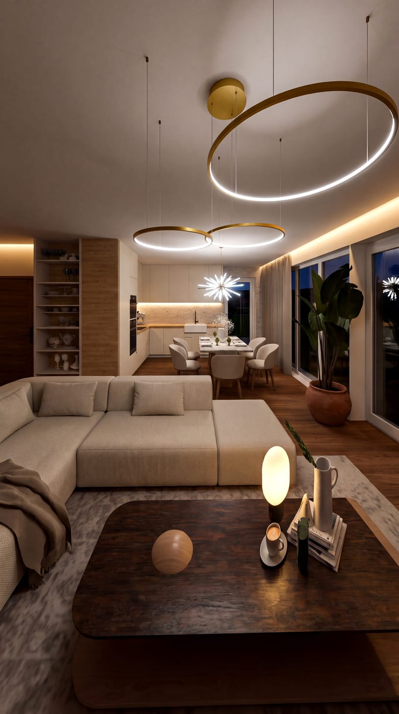 Mid-century living room
