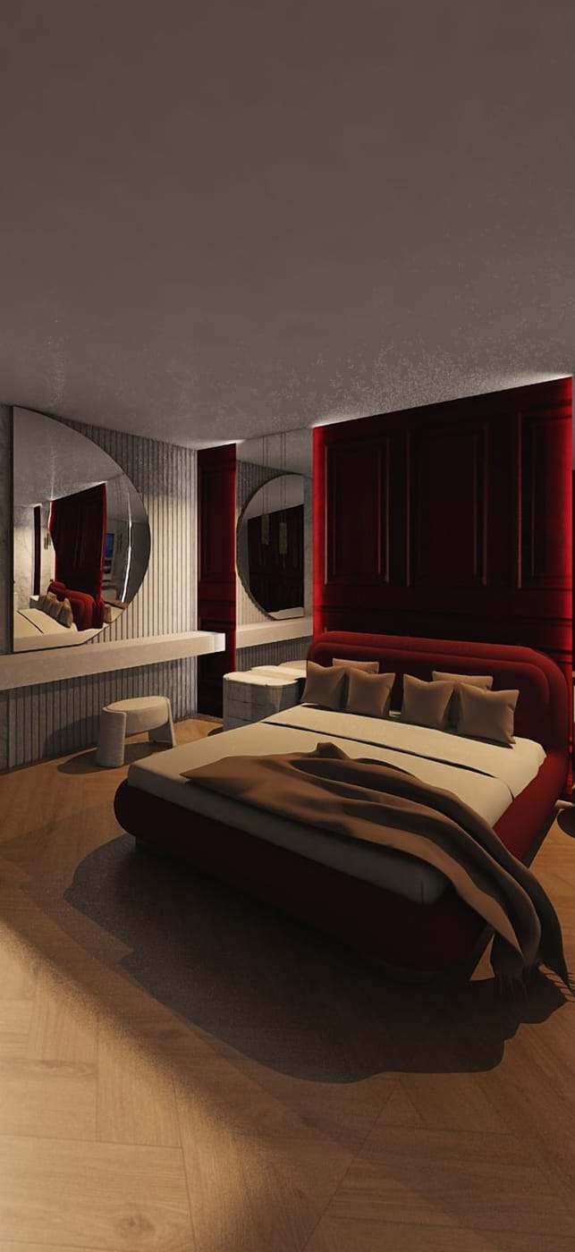 Mid-century bedroom