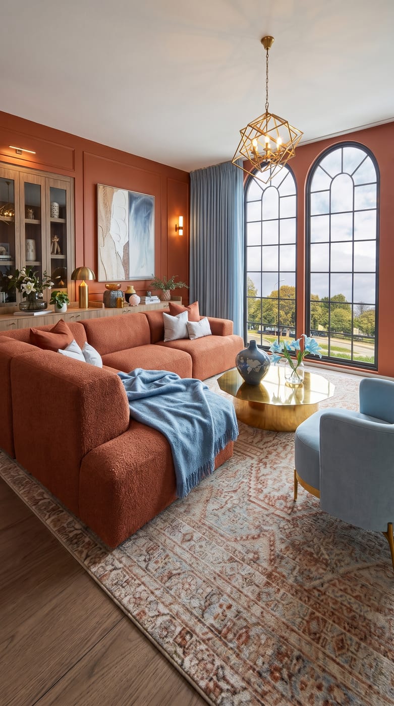 Eclectic living room