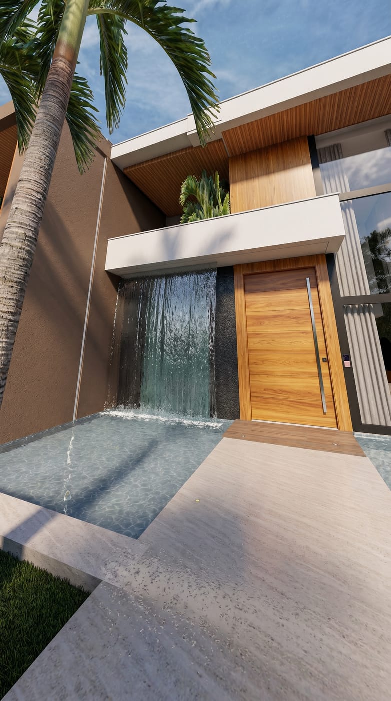 Contemporary outdoor space