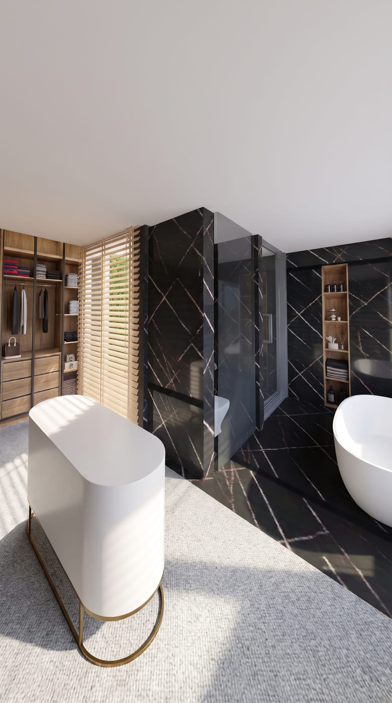 Mid-century bathroom