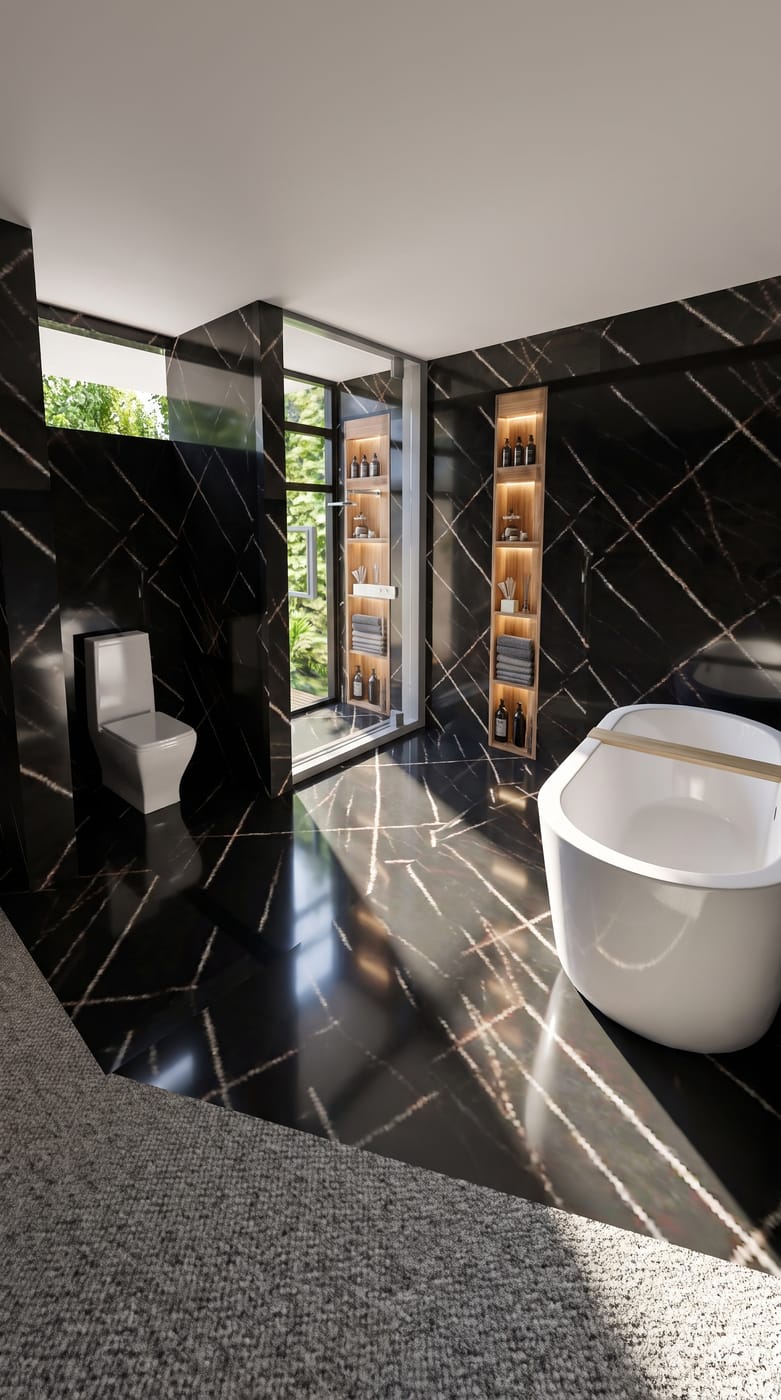 Mid-century bathroom