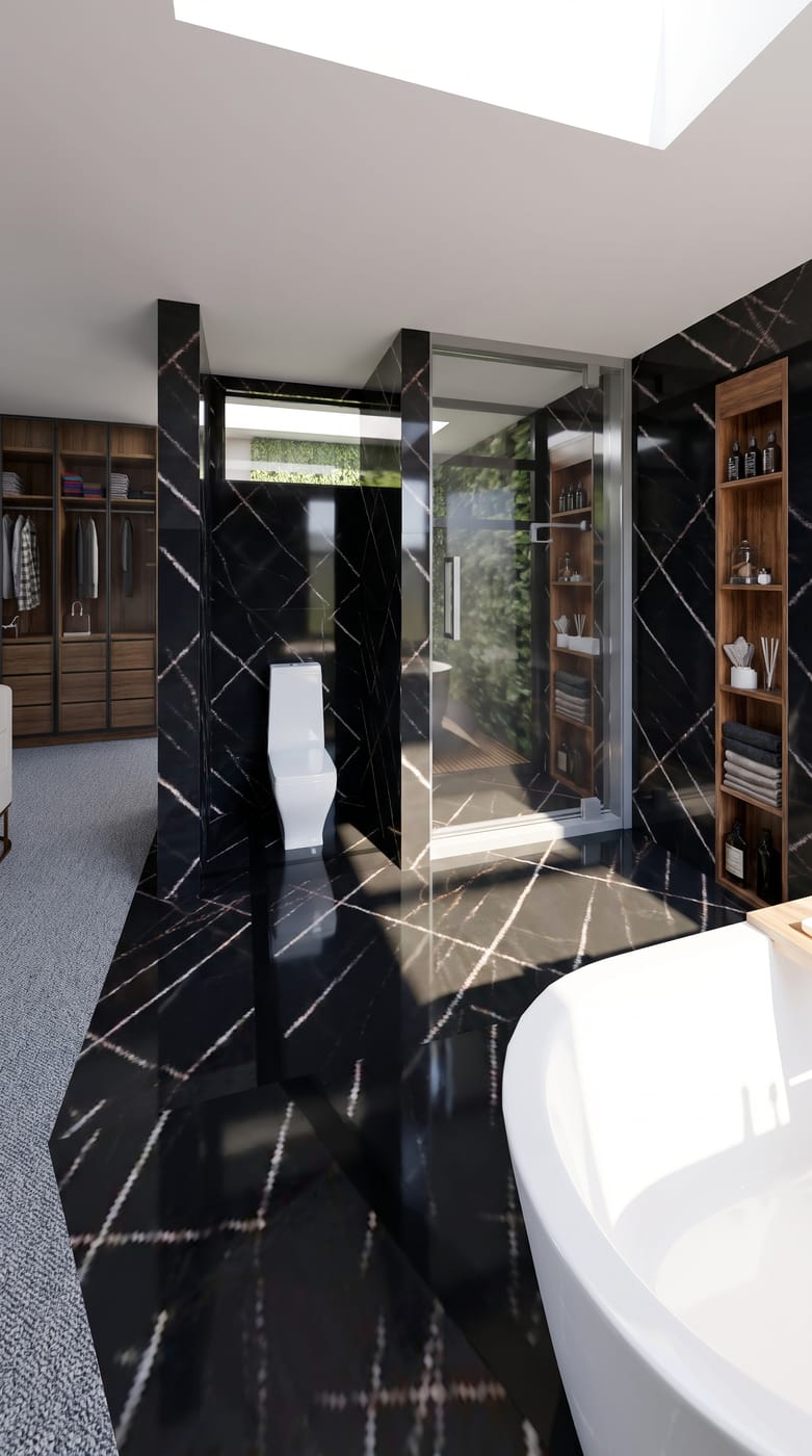 Mid-century bathroom