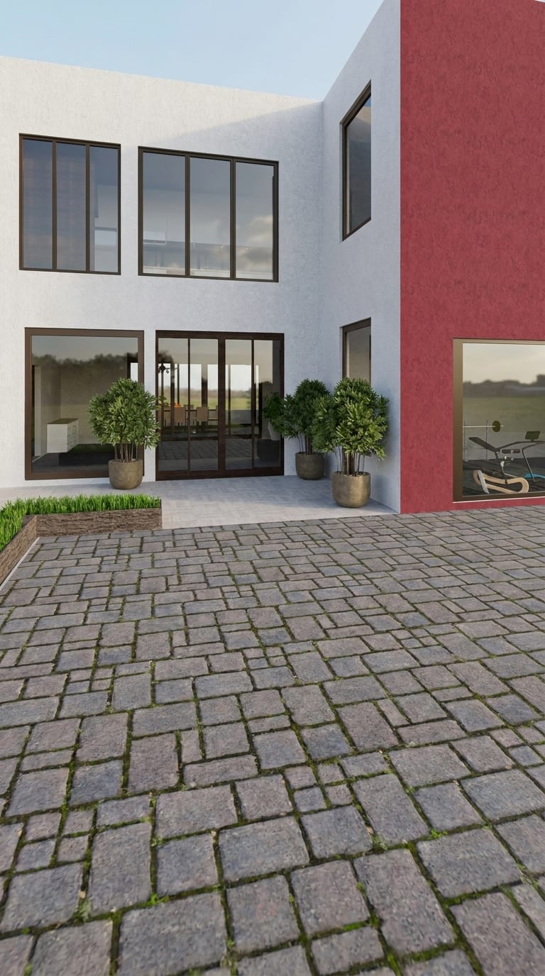 Contemporary outdoor space