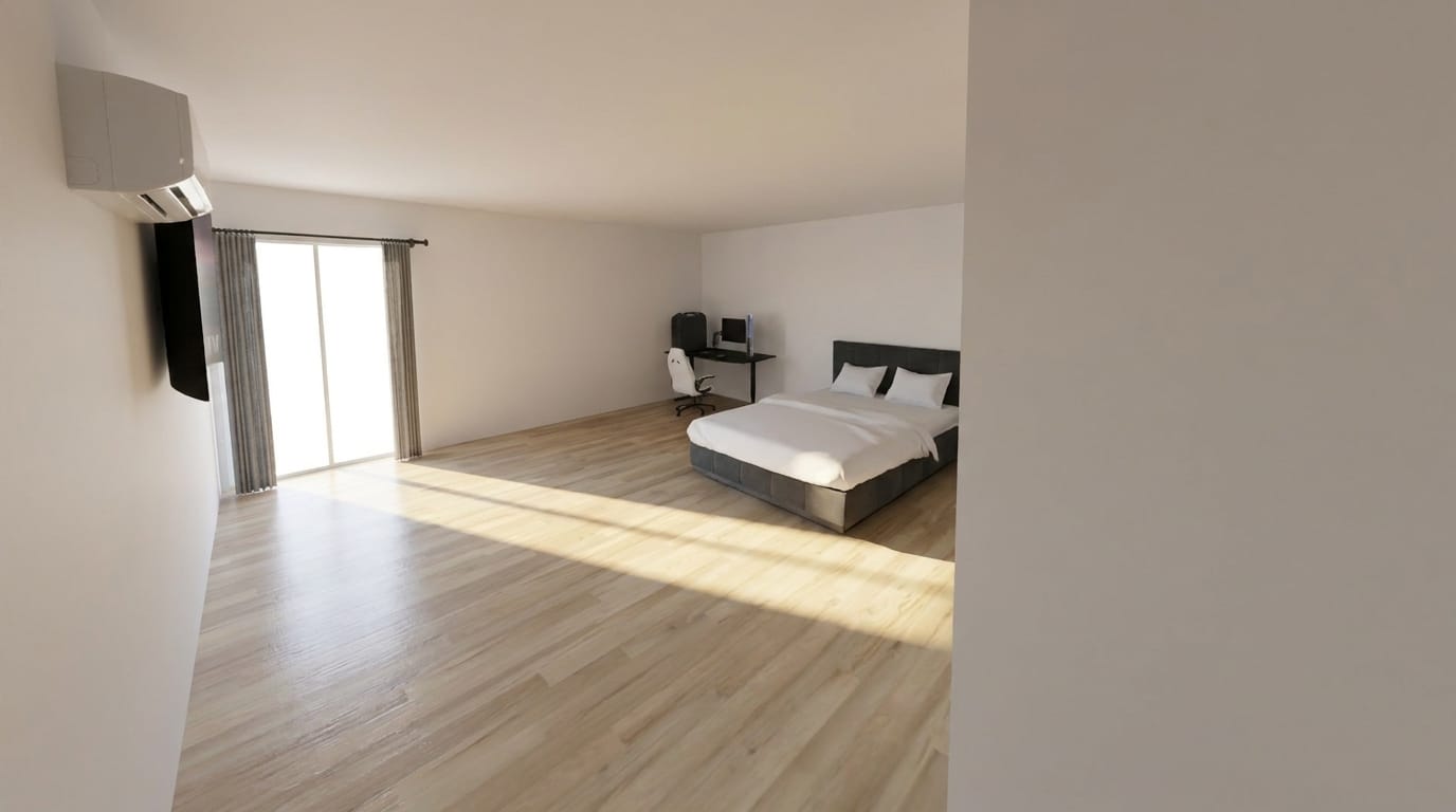 Mid-century bedroom